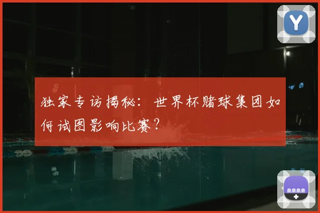 独家专访揭秘：世界杯赌球集团如何试图影响比赛？