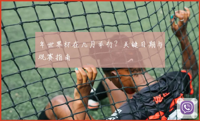 年世界杯在几月举行？关键日期与观赛指南